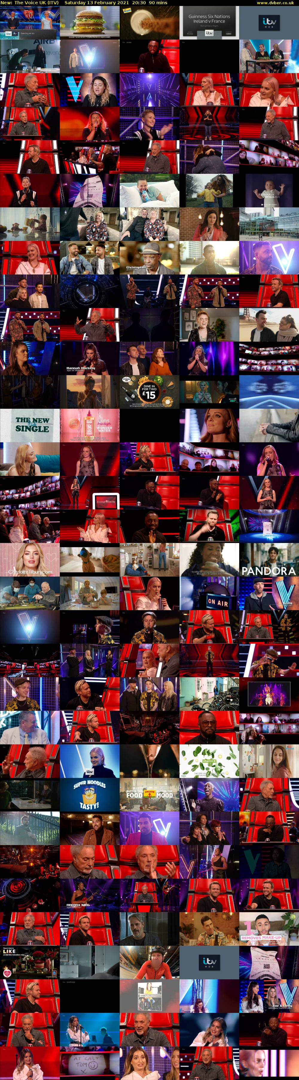 The Voice UK (ITV) Saturday 13 February 2021 20:30 - 22:00