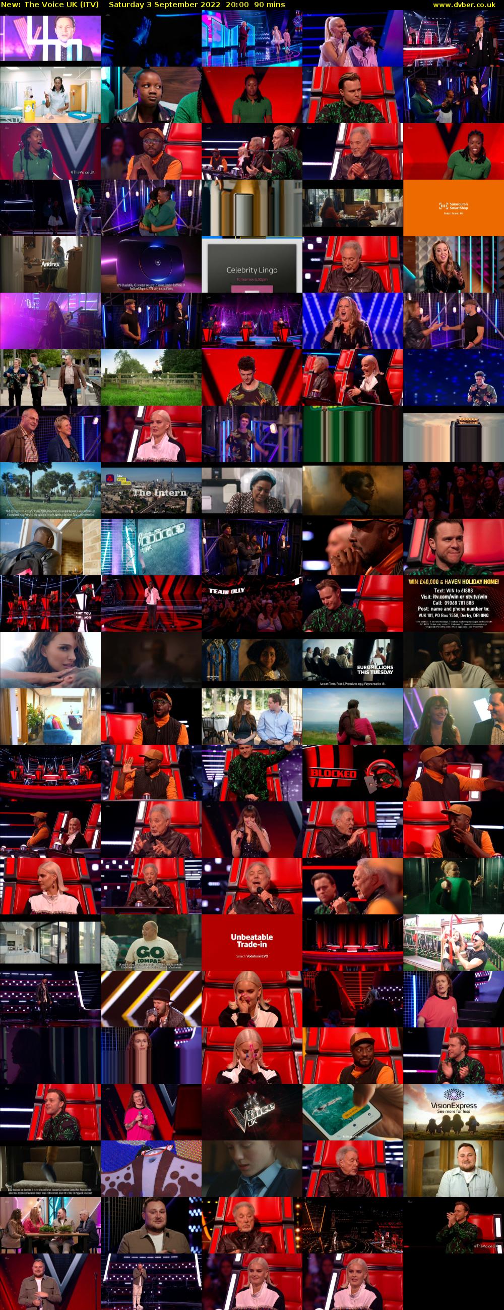 The Voice UK (ITV) Saturday 3 September 2022 20:00 - 21:30
