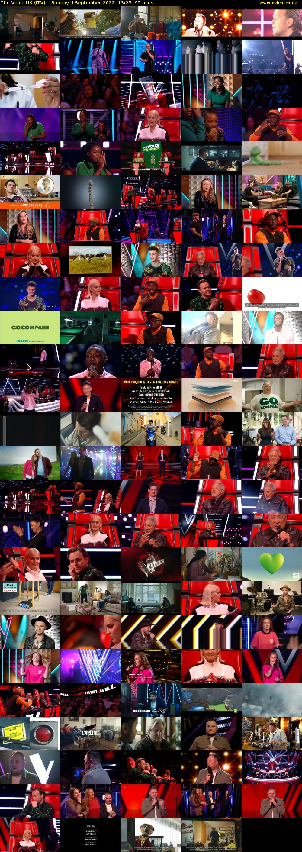 The Voice UK (ITV) Sunday 4 September 2022 13:25 - 15:00