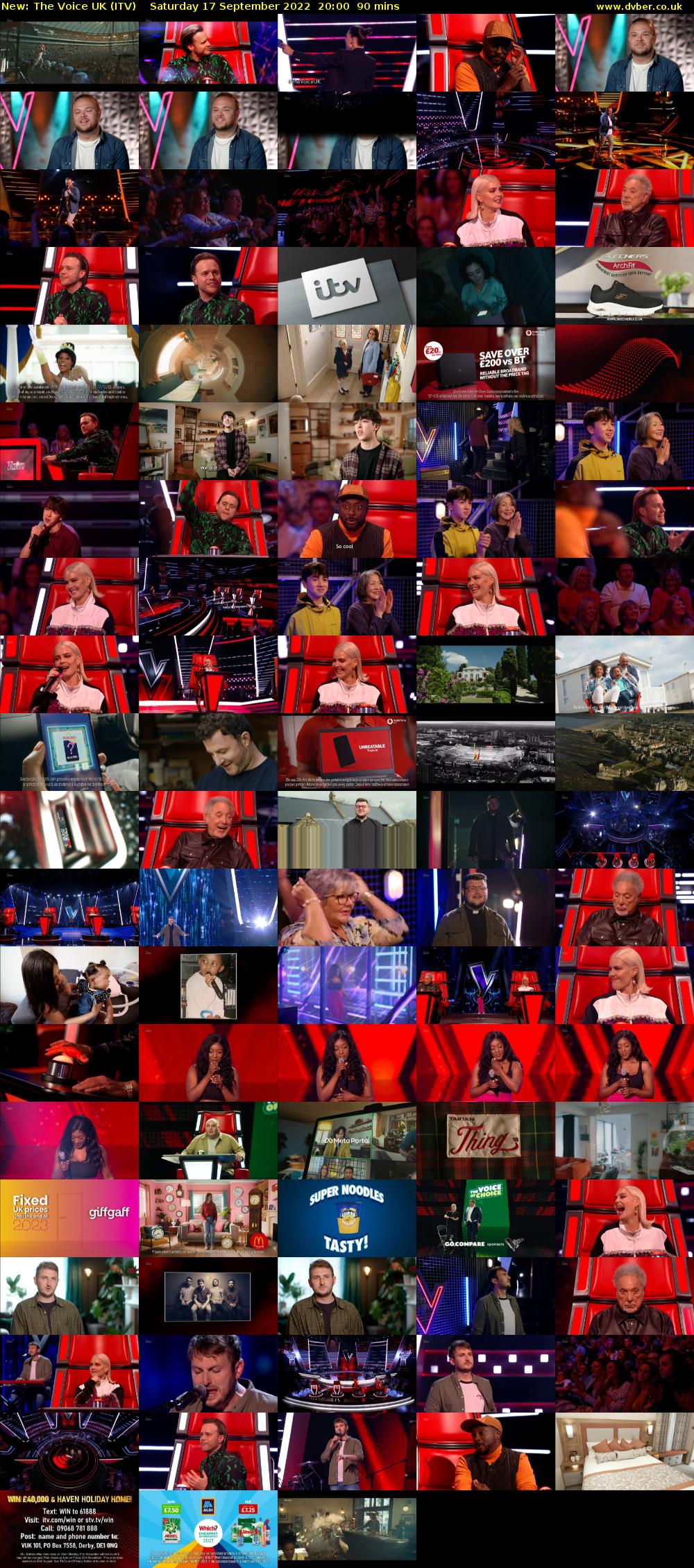 The Voice UK (ITV) Saturday 17 September 2022 20:00 - 21:30