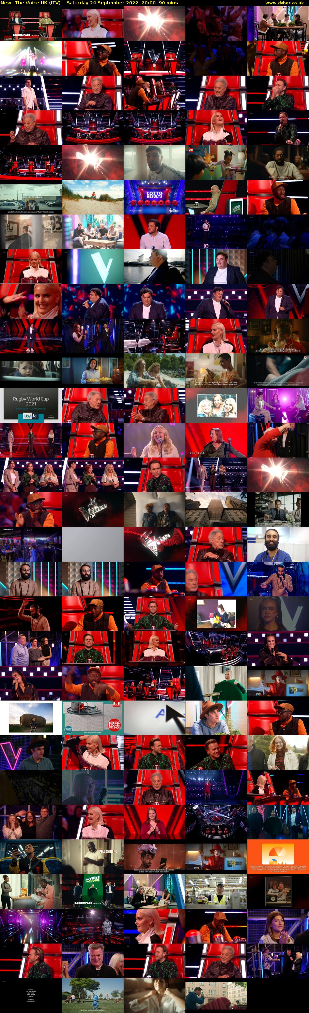 The Voice UK (ITV) Saturday 24 September 2022 20:00 - 21:30