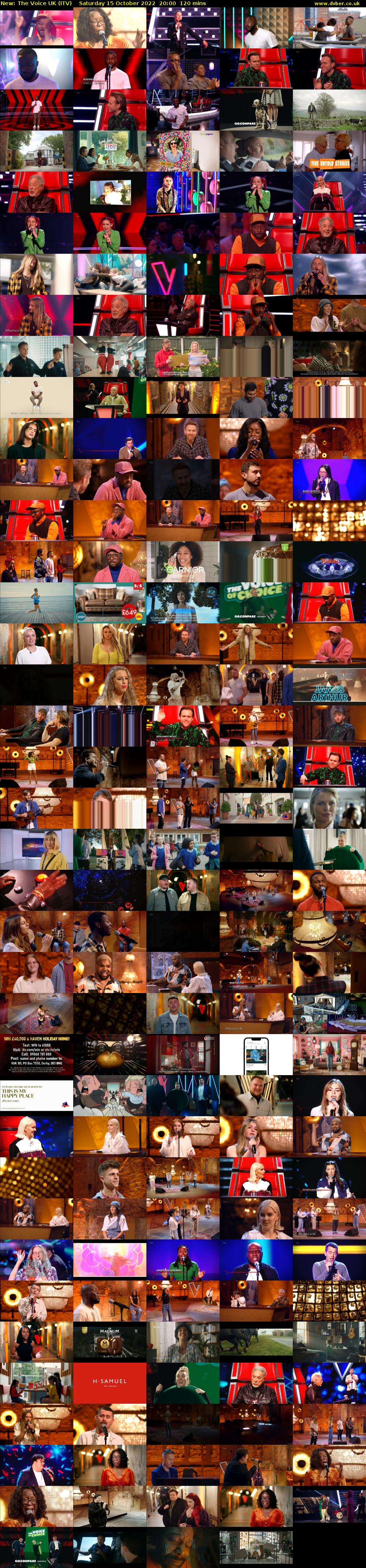 The Voice UK (ITV) Saturday 15 October 2022 20:00 - 22:00
