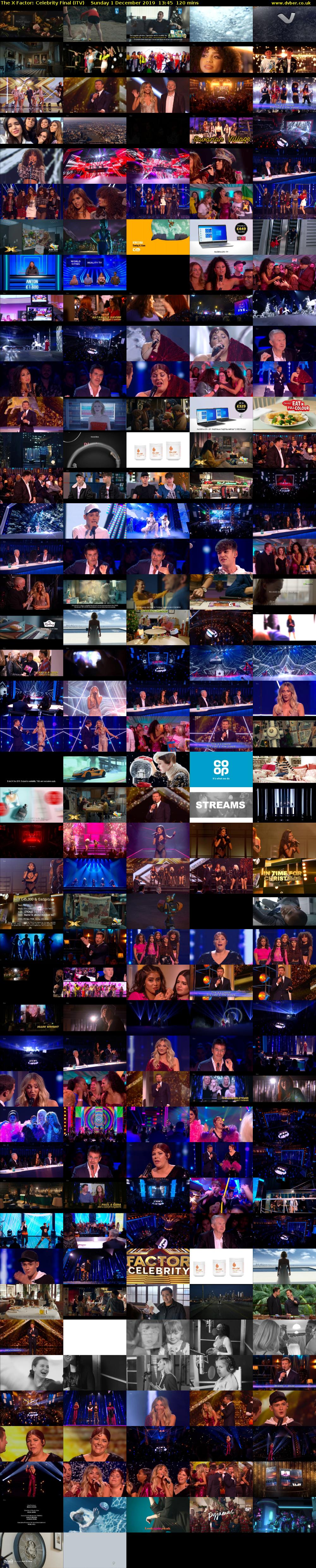 The X Factor: Celebrity Final (ITV) Sunday 1 December 2019 13:45 - 15:45
