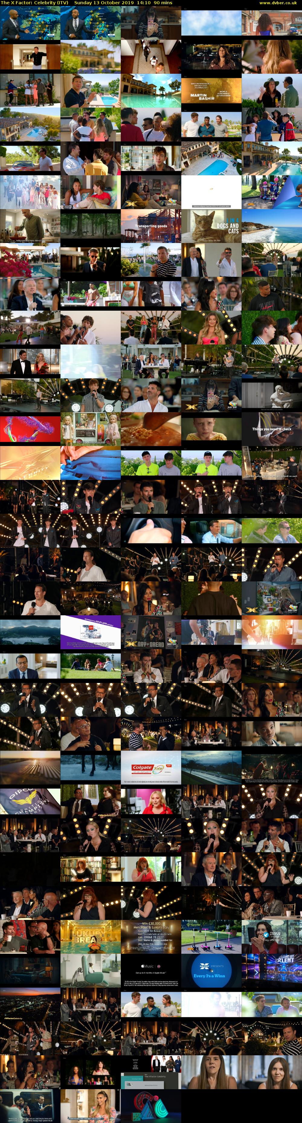 The X Factor: Celebrity (ITV) Sunday 13 October 2019 14:10 - 15:40