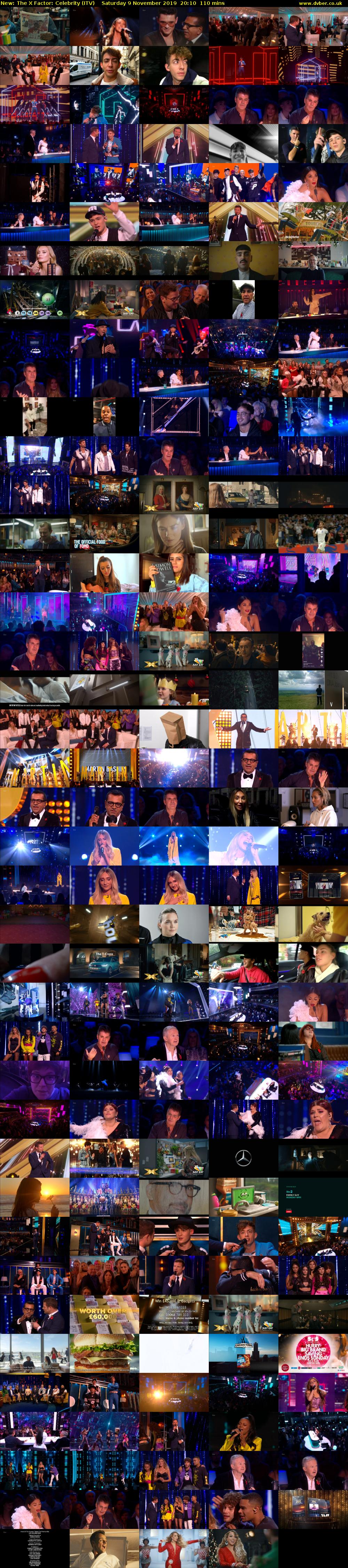 The X Factor: Celebrity (ITV) Saturday 9 November 2019 20:10 - 22:00