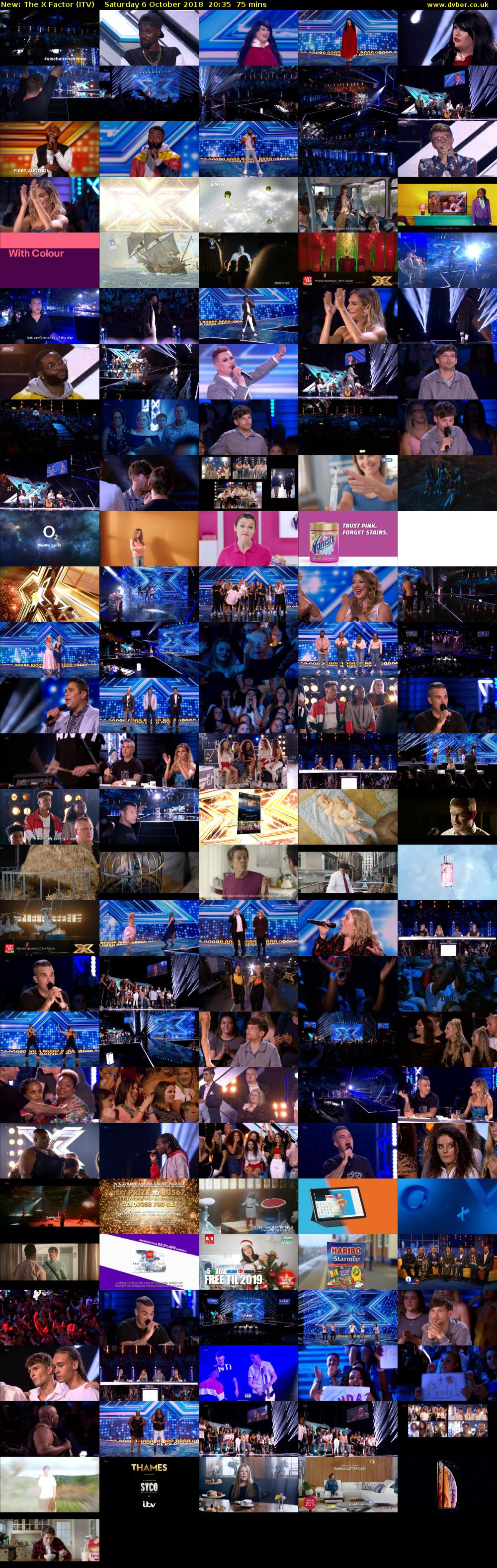 The X Factor (ITV) Saturday 6 October 2018 20:35 - 21:50