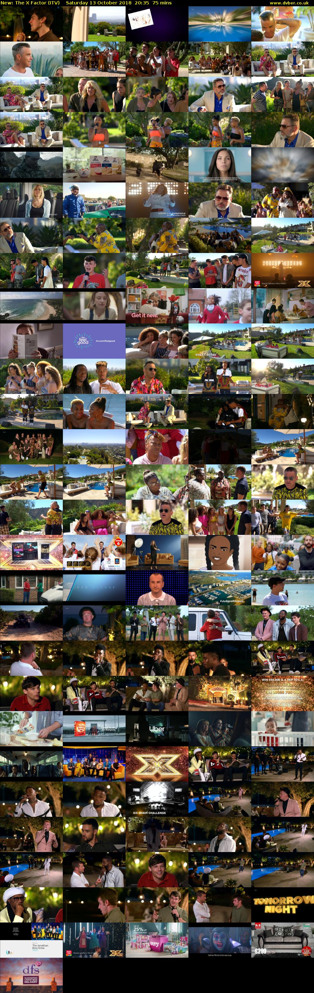The X Factor (ITV) Saturday 13 October 2018 20:35 - 21:50