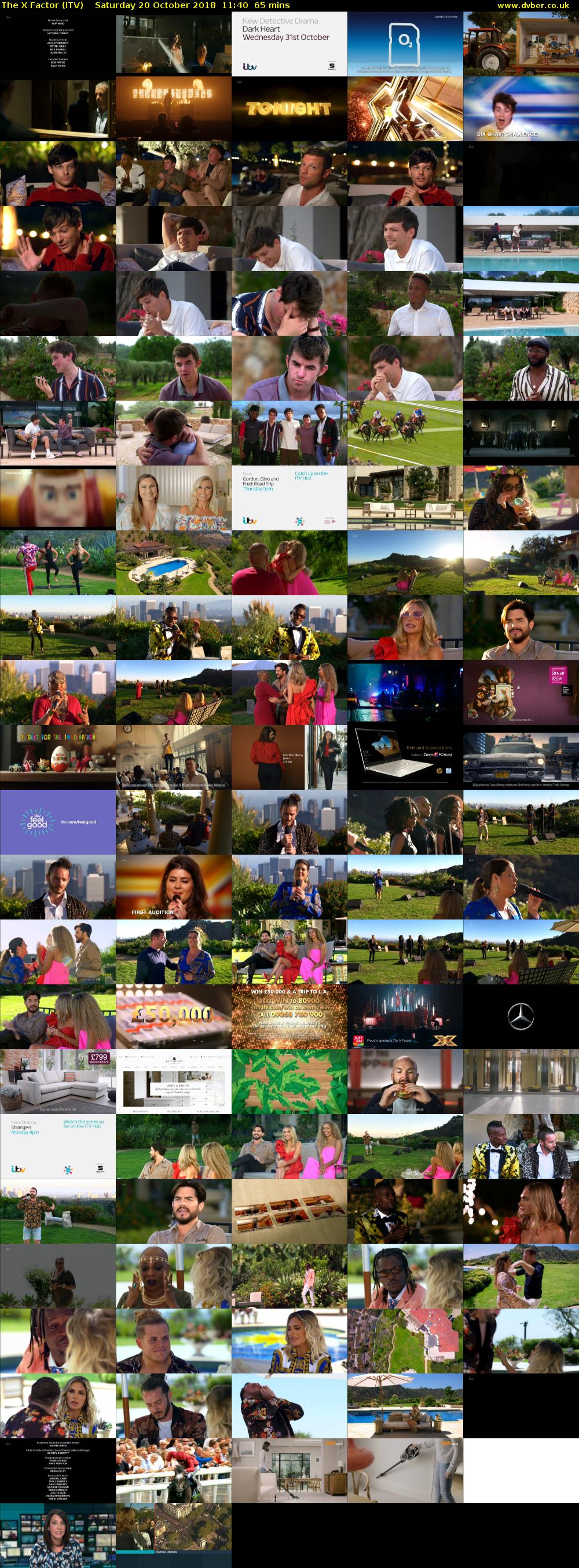 The X Factor (ITV) Saturday 20 October 2018 11:40 - 12:45