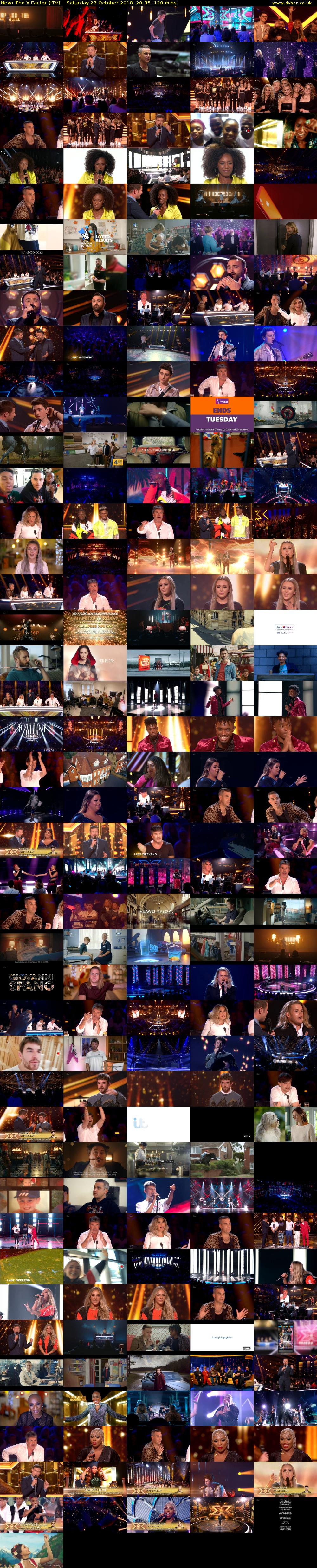 The X Factor (ITV) Saturday 27 October 2018 20:35 - 22:35