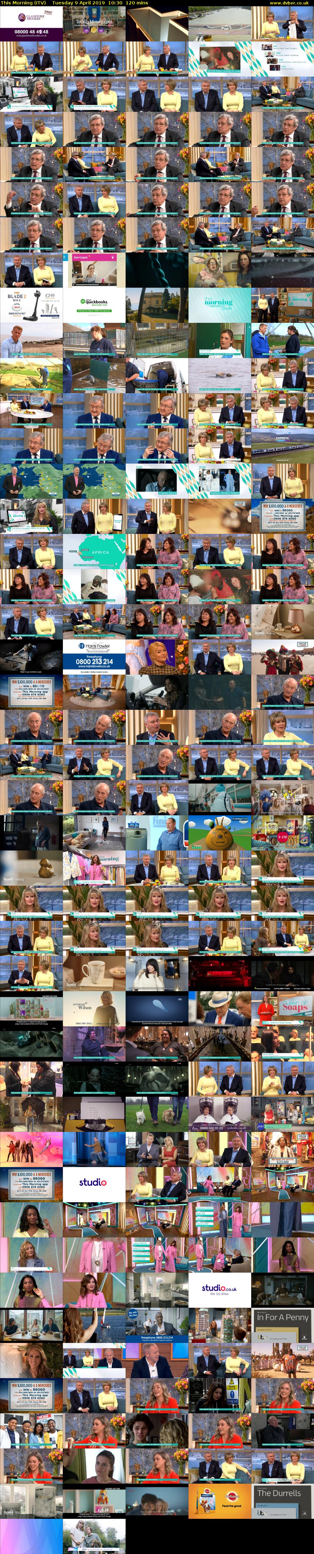 This Morning (ITV) Tuesday 9 April 2019 10:30 - 12:30