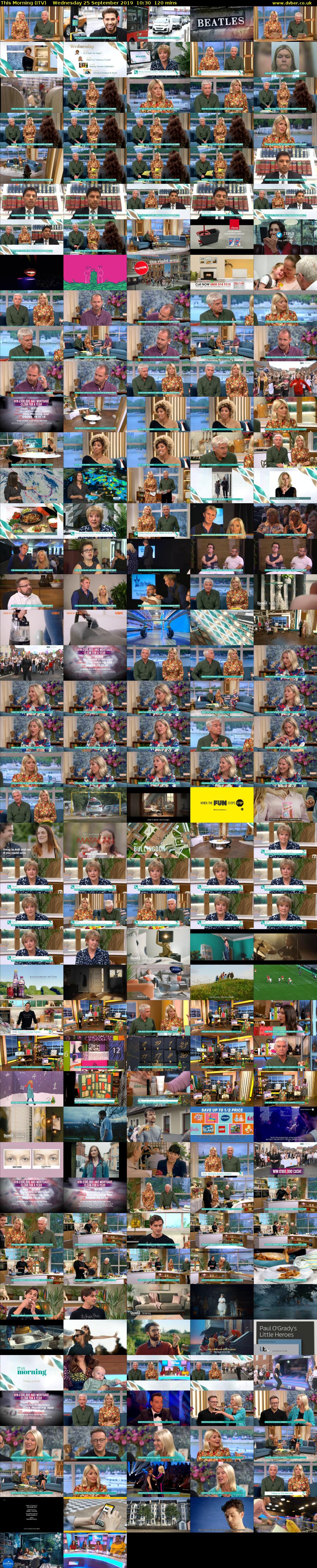 This Morning (ITV) Wednesday 25 September 2019 10:30 - 12:30