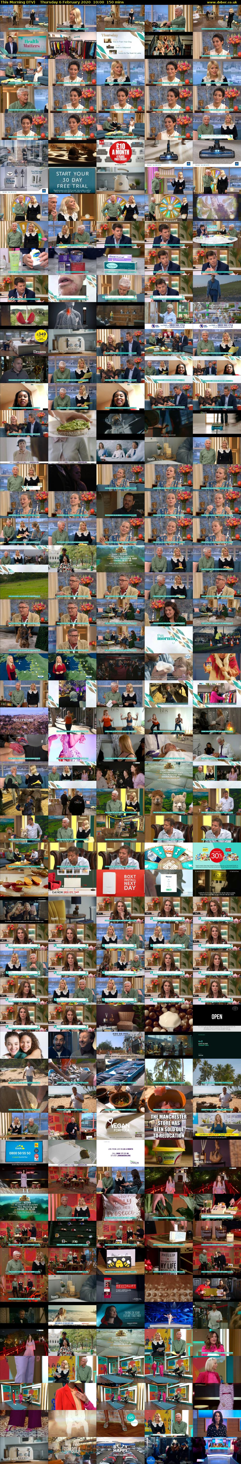 This Morning (ITV) Thursday 6 February 2020 10:00 - 12:30