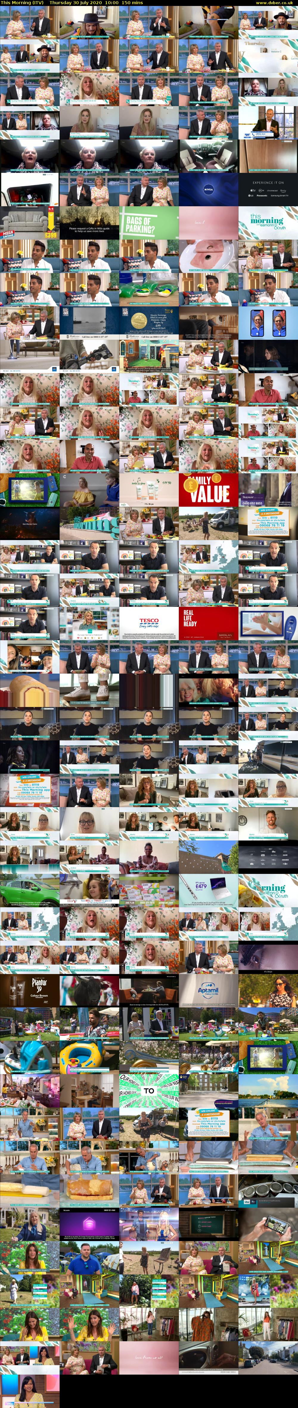 This Morning (ITV) Thursday 30 July 2020 10:00 - 12:30