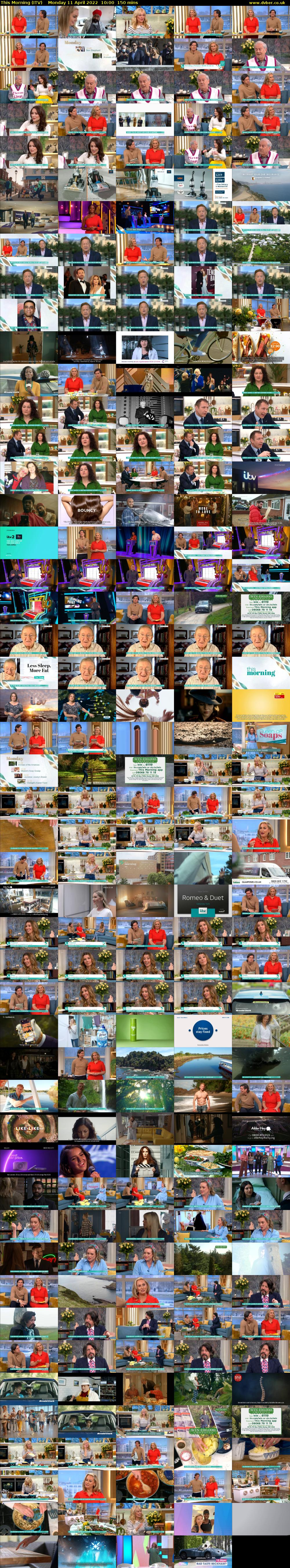 This Morning (ITV) Monday 11 April 2022 10:00 - 12:30
