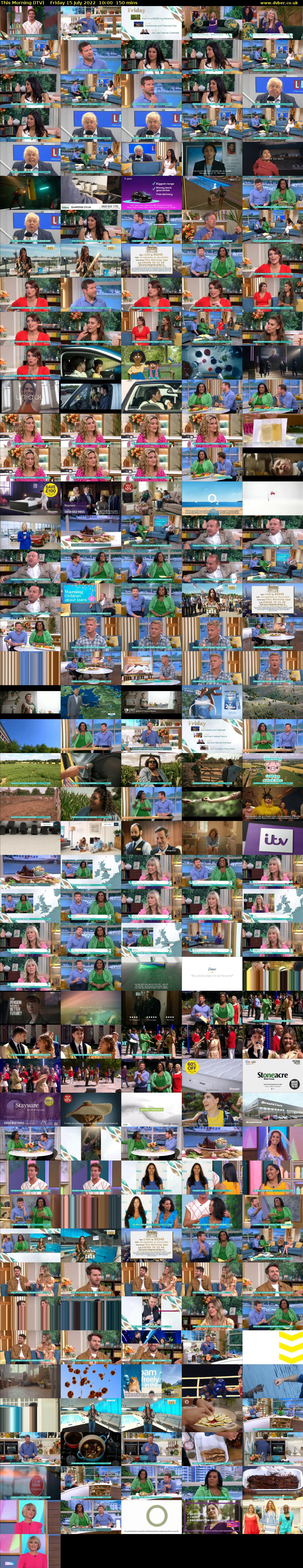 This Morning (ITV) Friday 15 July 2022 10:00 - 12:30