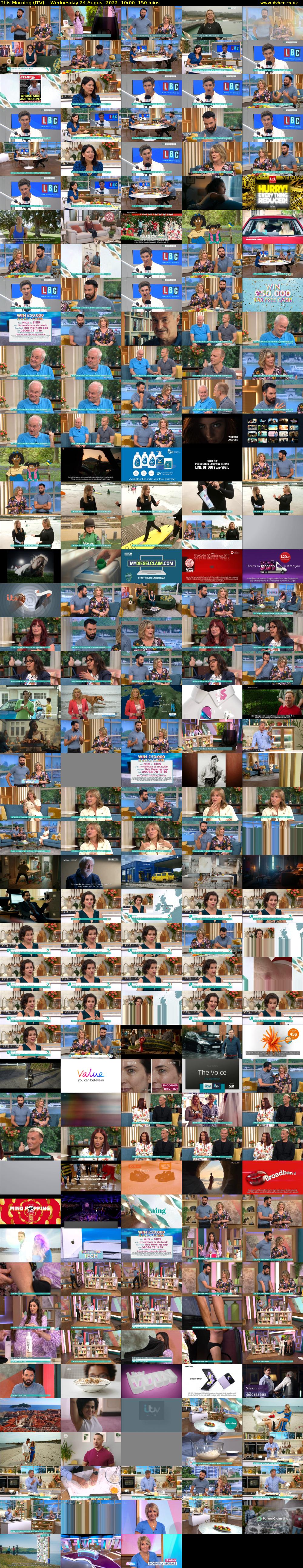 This Morning (ITV) Wednesday 24 August 2022 10:00 - 12:30