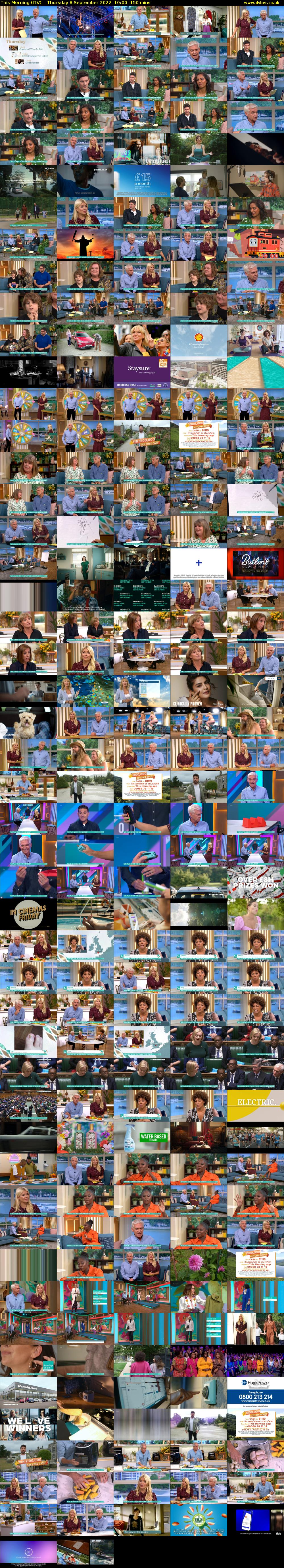 This Morning (ITV) Thursday 8 September 2022 10:00 - 12:30