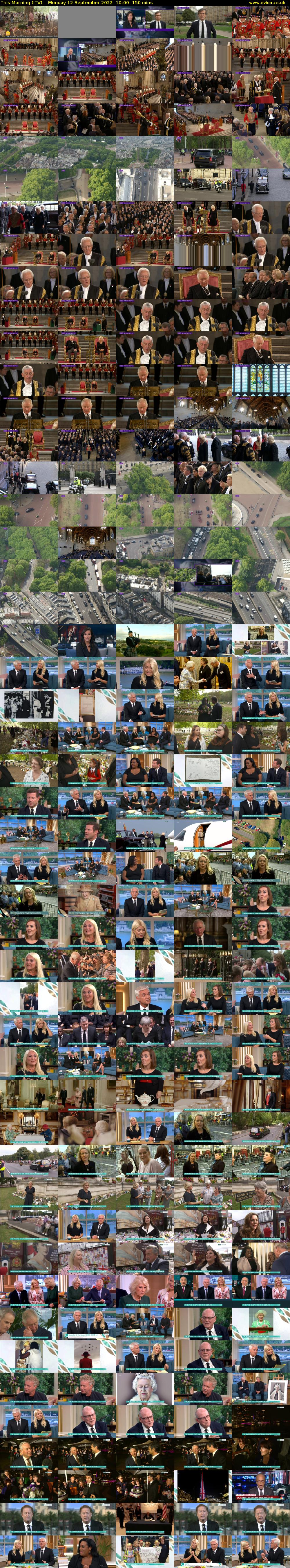 This Morning (ITV) Monday 12 September 2022 10:00 - 12:30