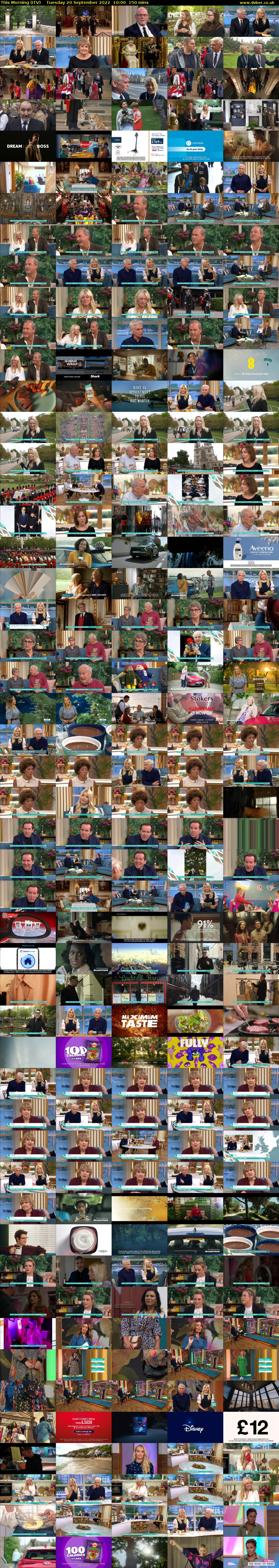 This Morning (ITV) Tuesday 20 September 2022 10:00 - 12:30