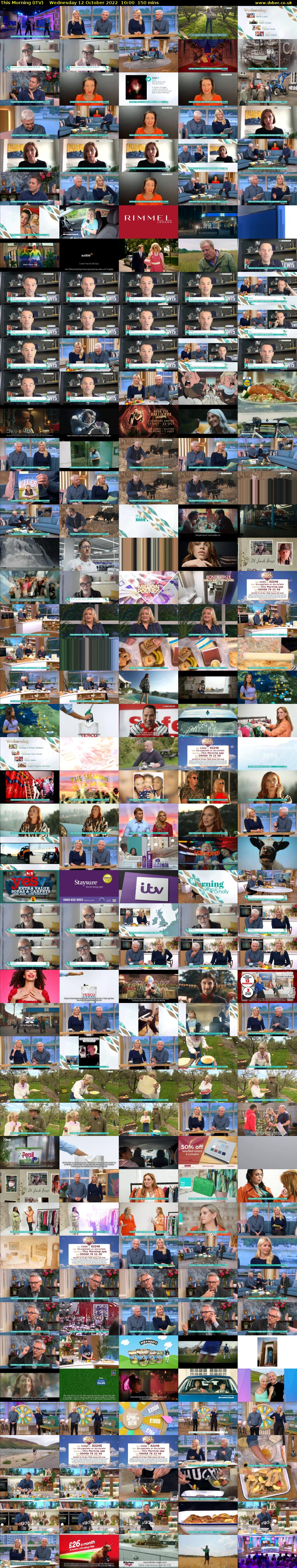 This Morning (ITV) Wednesday 12 October 2022 10:00 - 12:30