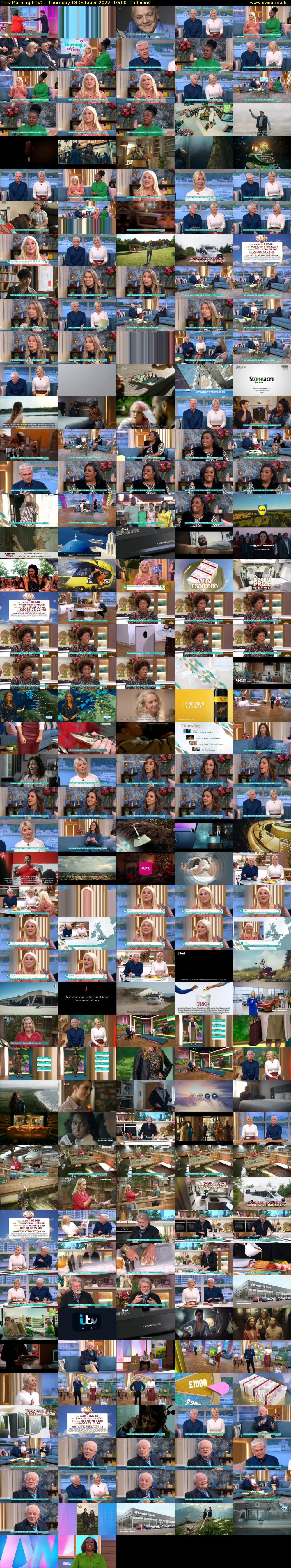 This Morning (ITV) Thursday 13 October 2022 10:00 - 12:30