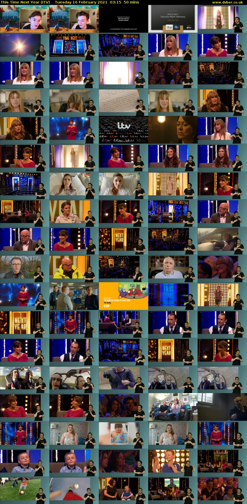 This Time Next Year (ITV) Tuesday 16 February 2021 03:15 - 04:05