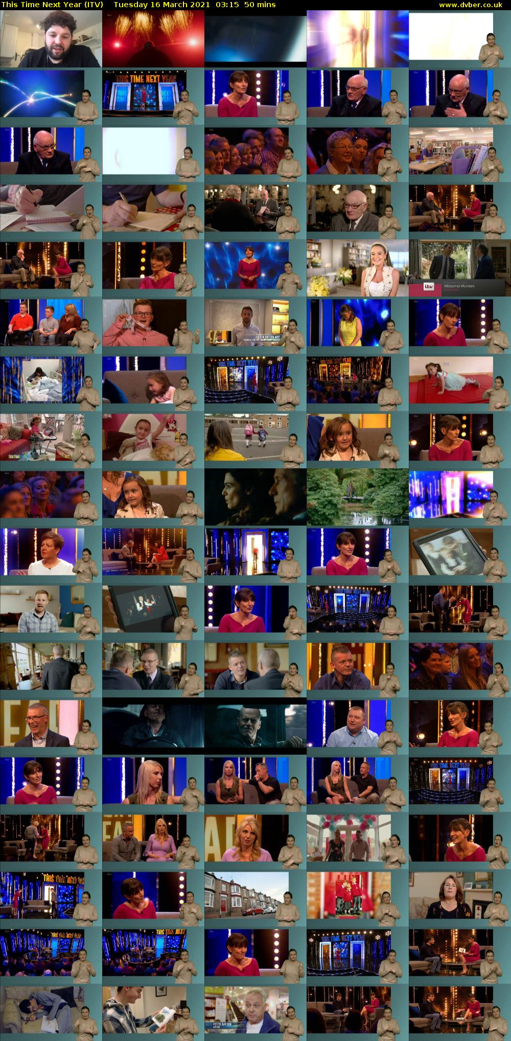 This Time Next Year (ITV) Tuesday 16 March 2021 03:15 - 04:05