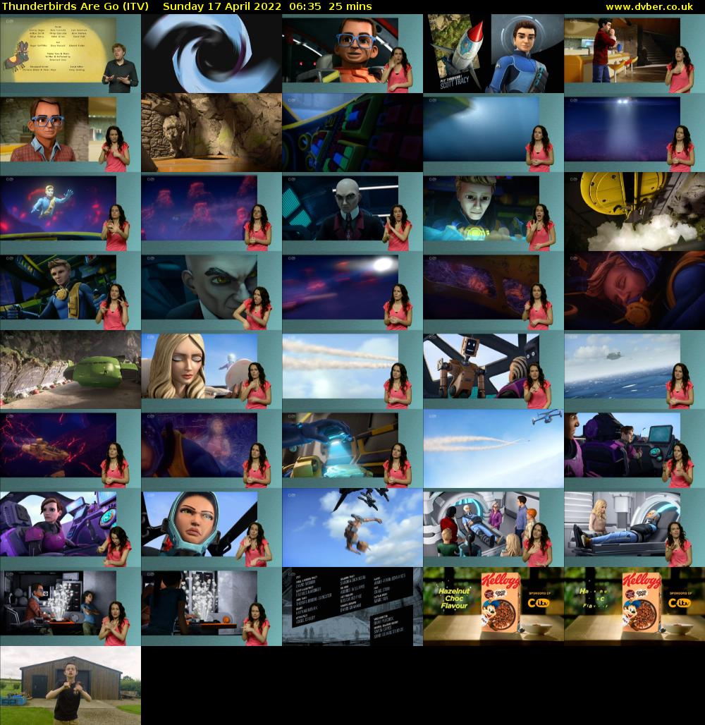 Thunderbirds Are Go (ITV) Sunday 17 April 2022 06:35 - 07:00