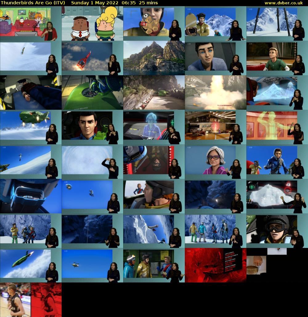 Thunderbirds Are Go (ITV) Sunday 1 May 2022 06:35 - 07:00