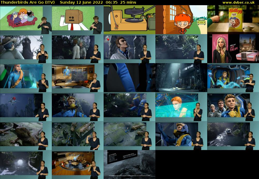 Thunderbirds Are Go (ITV) Sunday 12 June 2022 06:35 - 07:00