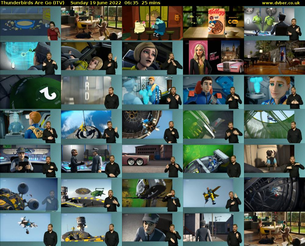 Thunderbirds Are Go (ITV) Sunday 19 June 2022 06:35 - 07:00