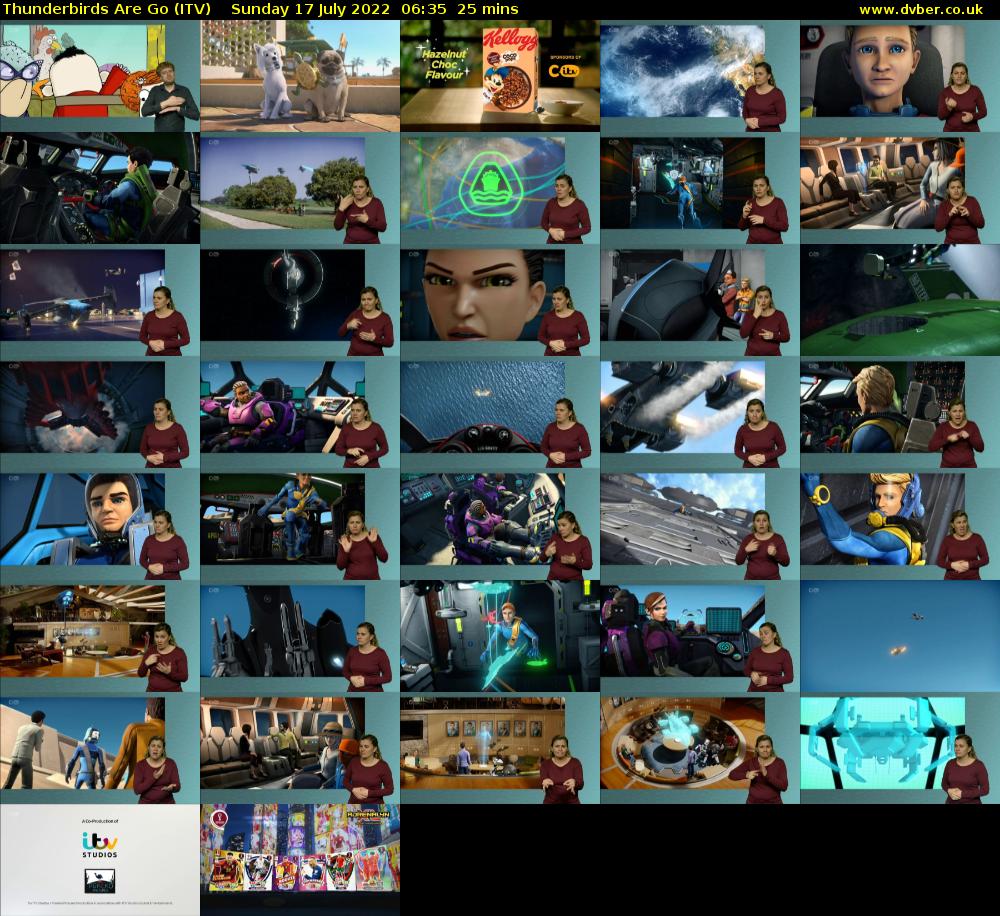 Thunderbirds Are Go (ITV) Sunday 17 July 2022 06:35 - 07:00