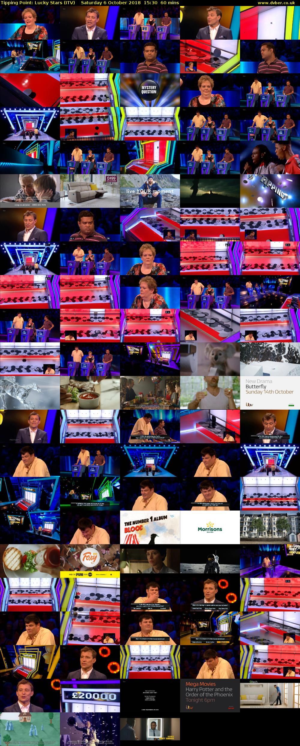 Tipping Point: Lucky Stars (ITV) Saturday 6 October 2018 15:30 - 16:30