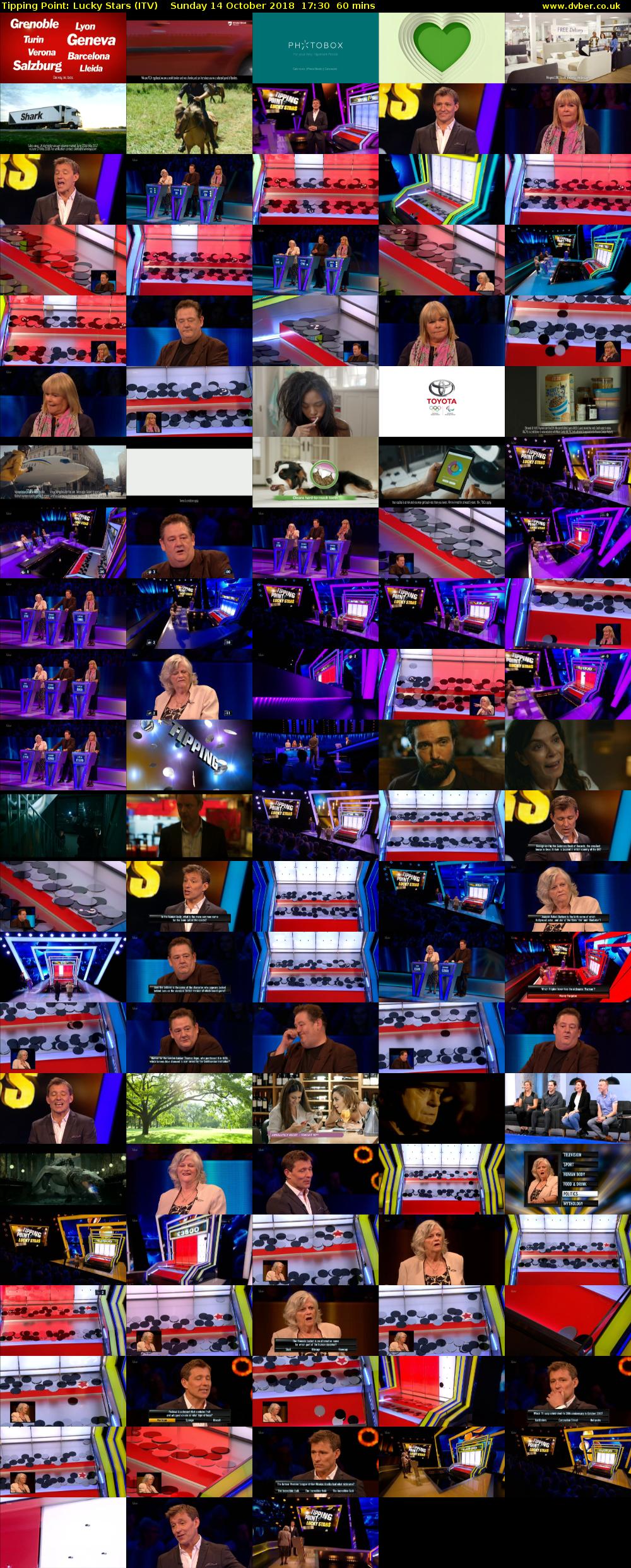 Tipping Point: Lucky Stars (ITV) Sunday 14 October 2018 17:30 - 18:30