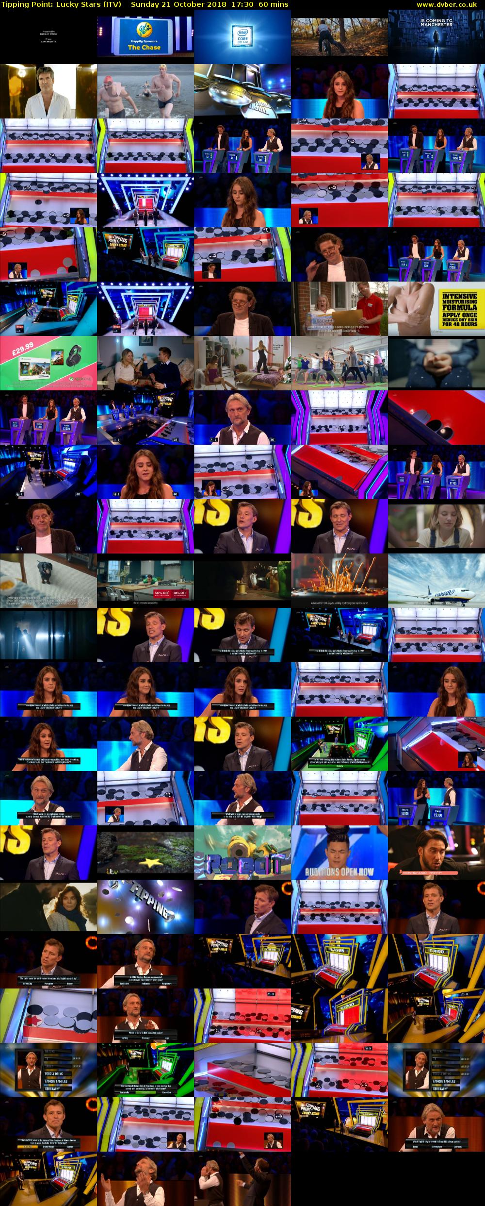 Tipping Point: Lucky Stars (ITV) Sunday 21 October 2018 17:30 - 18:30