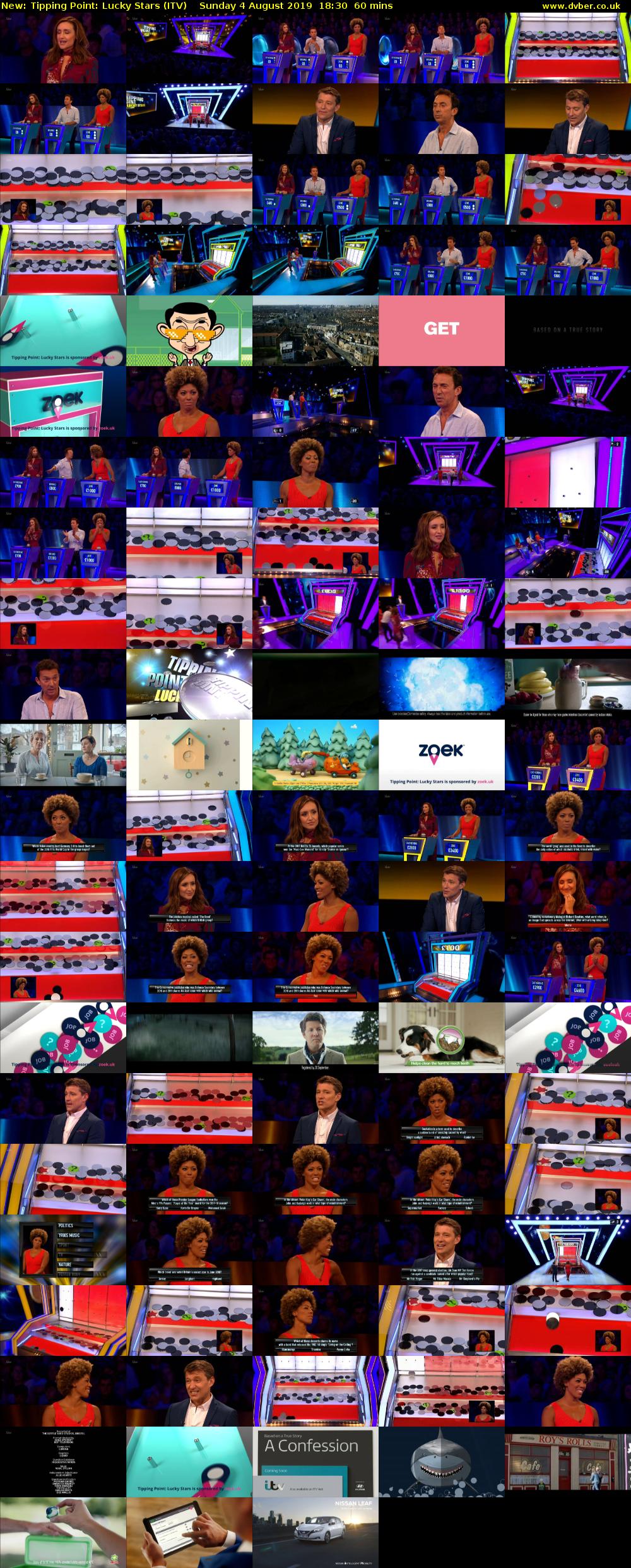 Tipping Point: Lucky Stars (ITV) Sunday 4 August 2019 18:30 - 19:30