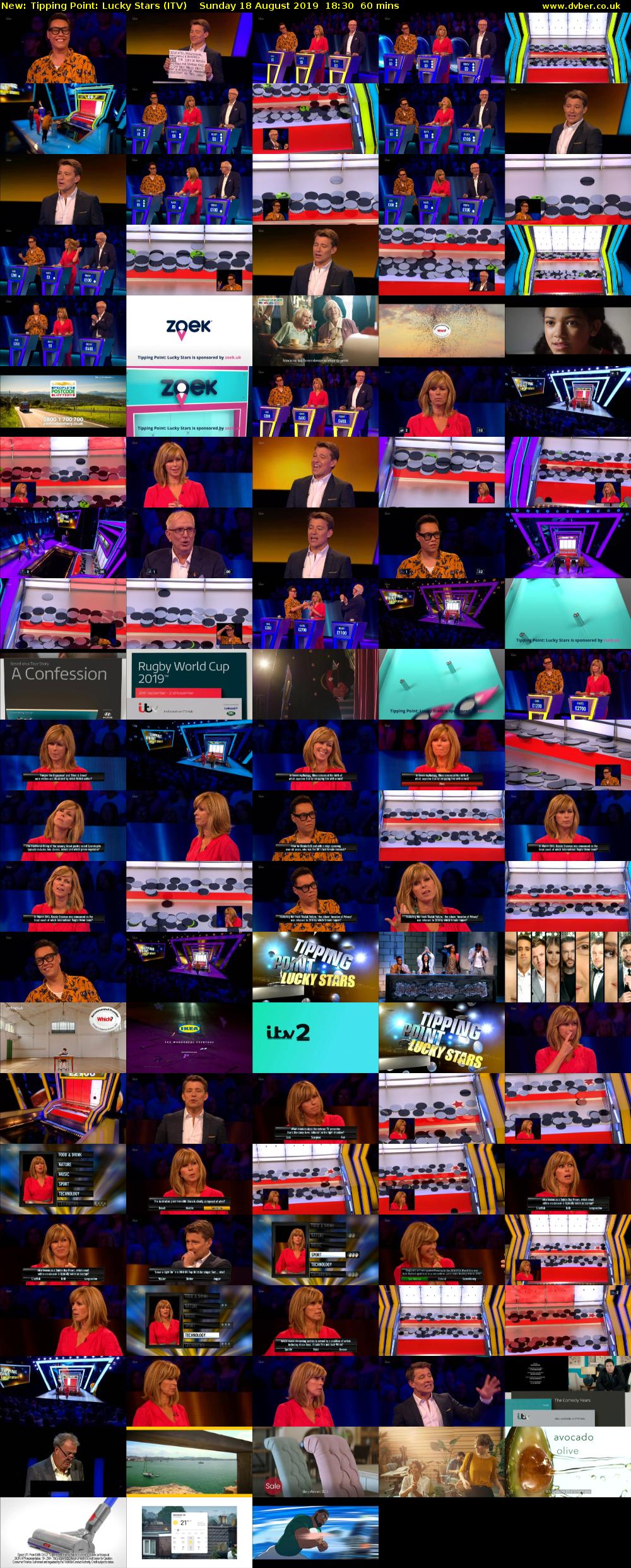Tipping Point: Lucky Stars (ITV) Sunday 18 August 2019 18:30 - 19:30