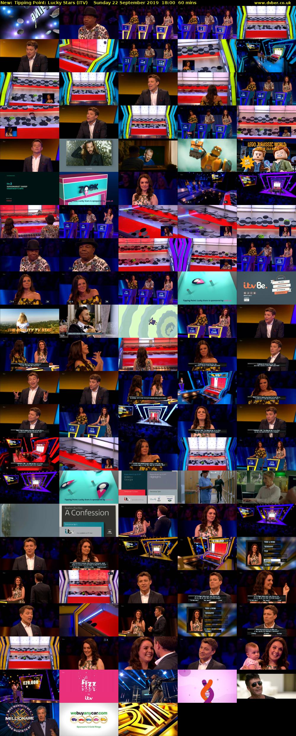 Tipping Point: Lucky Stars (ITV) Sunday 22 September 2019 18:00 - 19:00