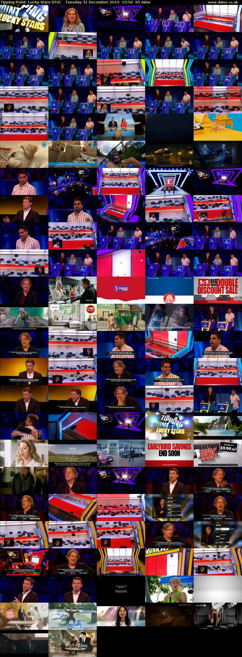 Tipping Point: Lucky Stars (ITV) Tuesday 31 December 2019 15:50 - 16:55