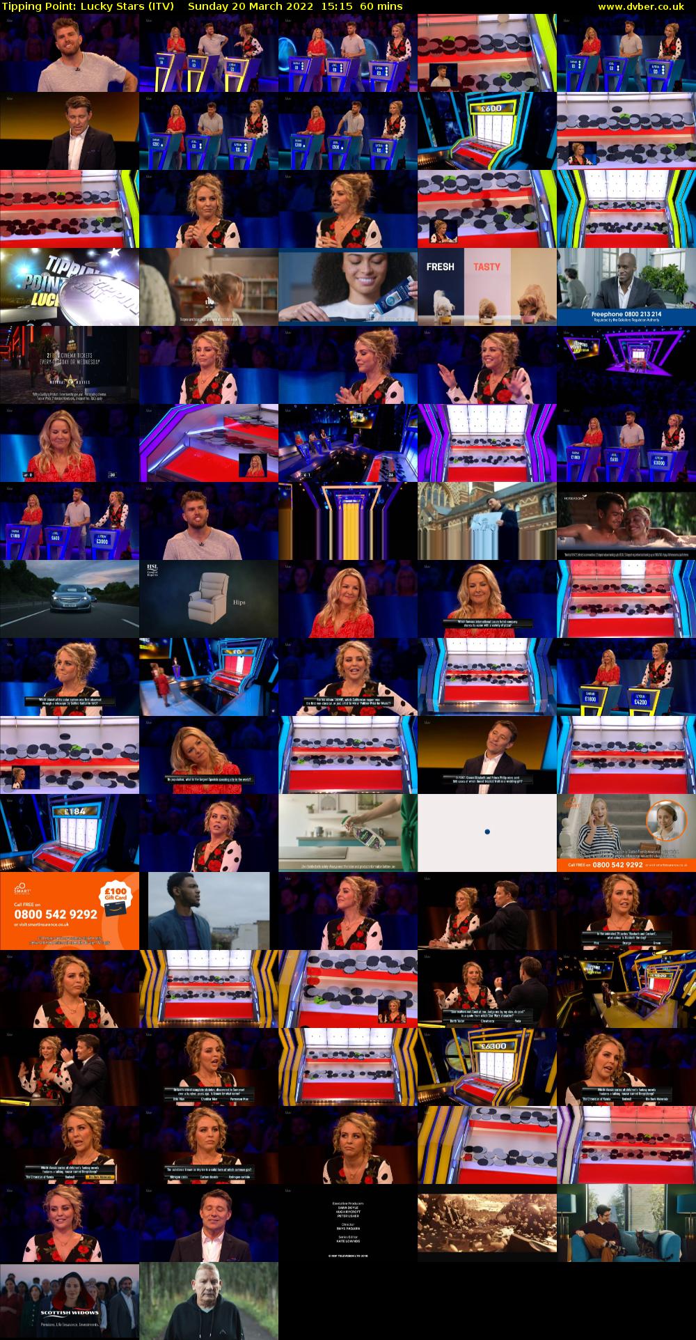Tipping Point: Lucky Stars (ITV) Sunday 20 March 2022 15:15 - 16:15