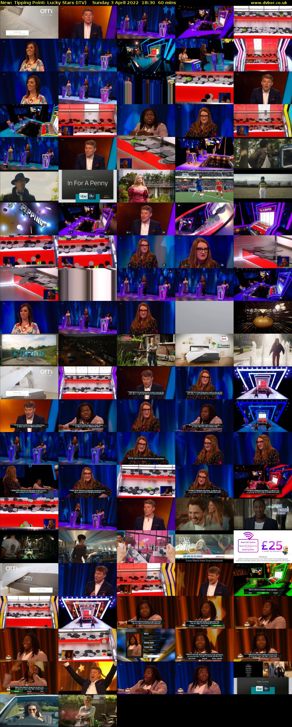 Tipping Point: Lucky Stars (ITV) Sunday 3 April 2022 18:30 - 19:30