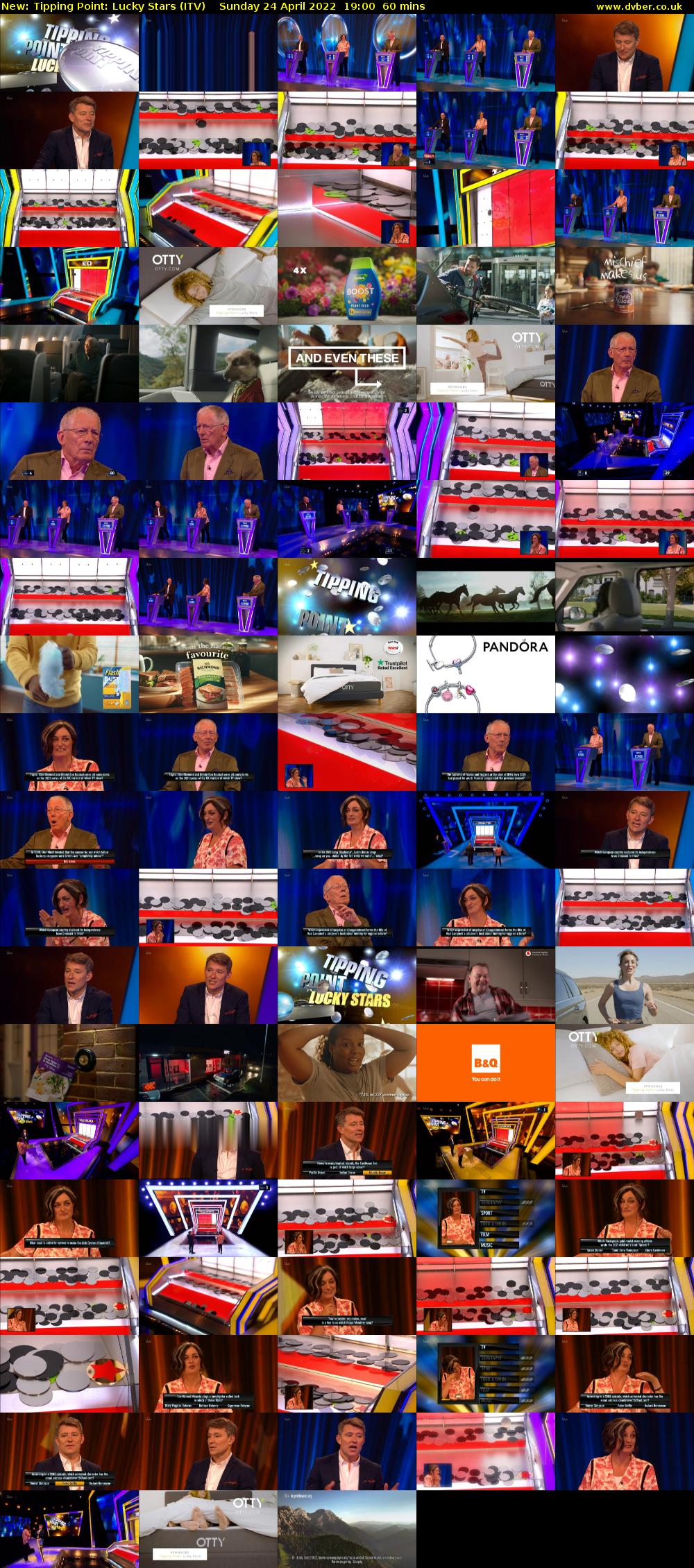 Tipping Point: Lucky Stars (ITV) Sunday 24 April 2022 19:00 - 20:00