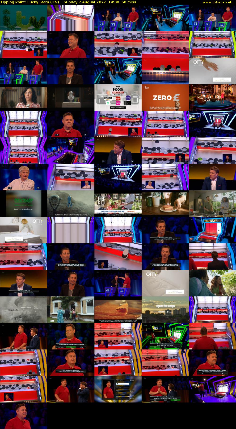 Tipping Point: Lucky Stars (ITV) Sunday 7 August 2022 19:00 - 20:00