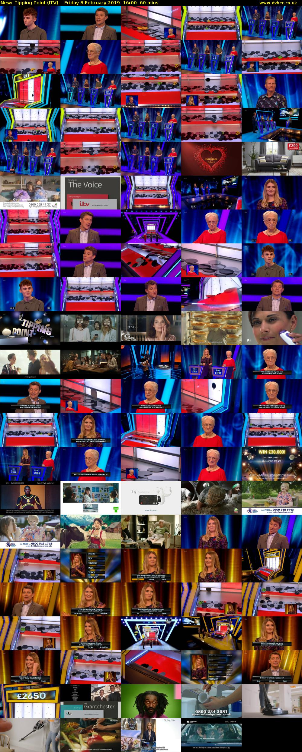 Tipping Point (ITV) Friday 8 February 2019 16:00 - 17:00