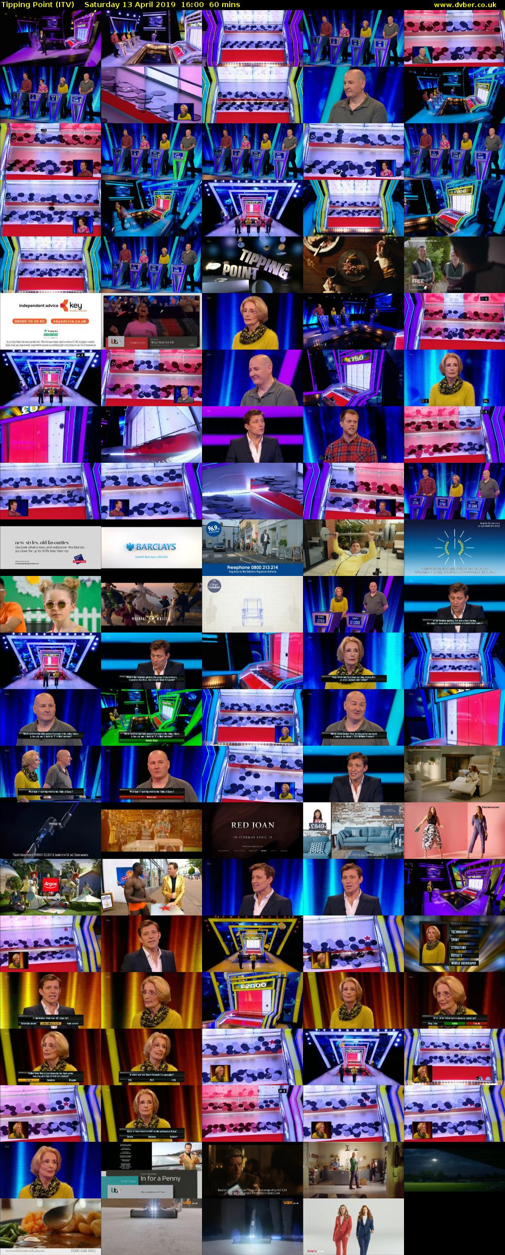 Tipping Point (ITV) Saturday 13 April 2019 16:00 - 17:00