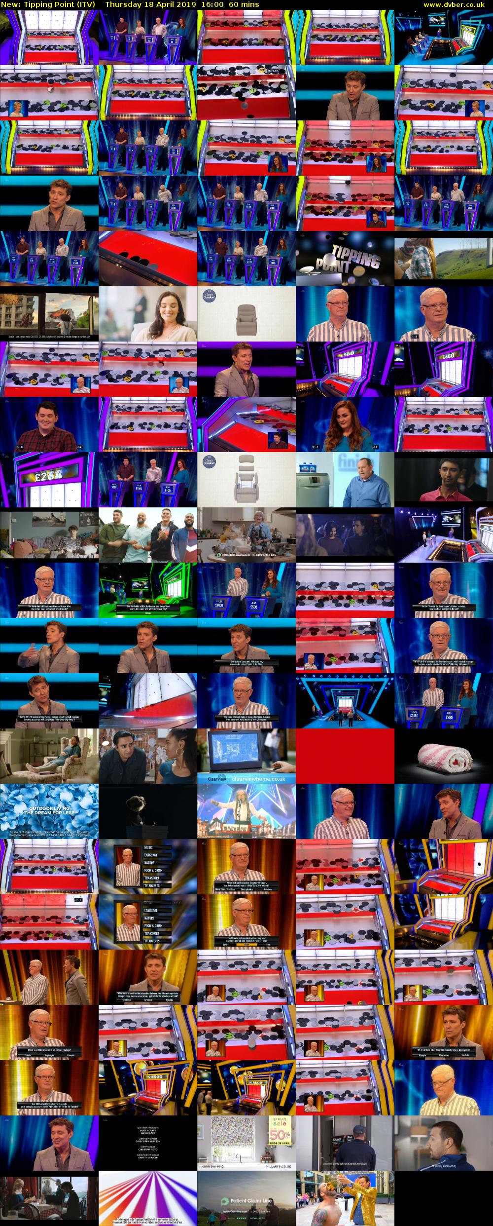 Tipping Point (ITV) Thursday 18 April 2019 16:00 - 17:00