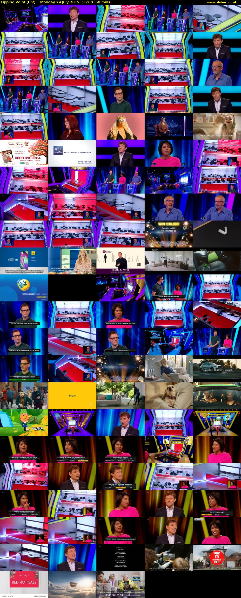 Tipping Point (ITV) Monday 29 July 2019 16:00 - 17:00