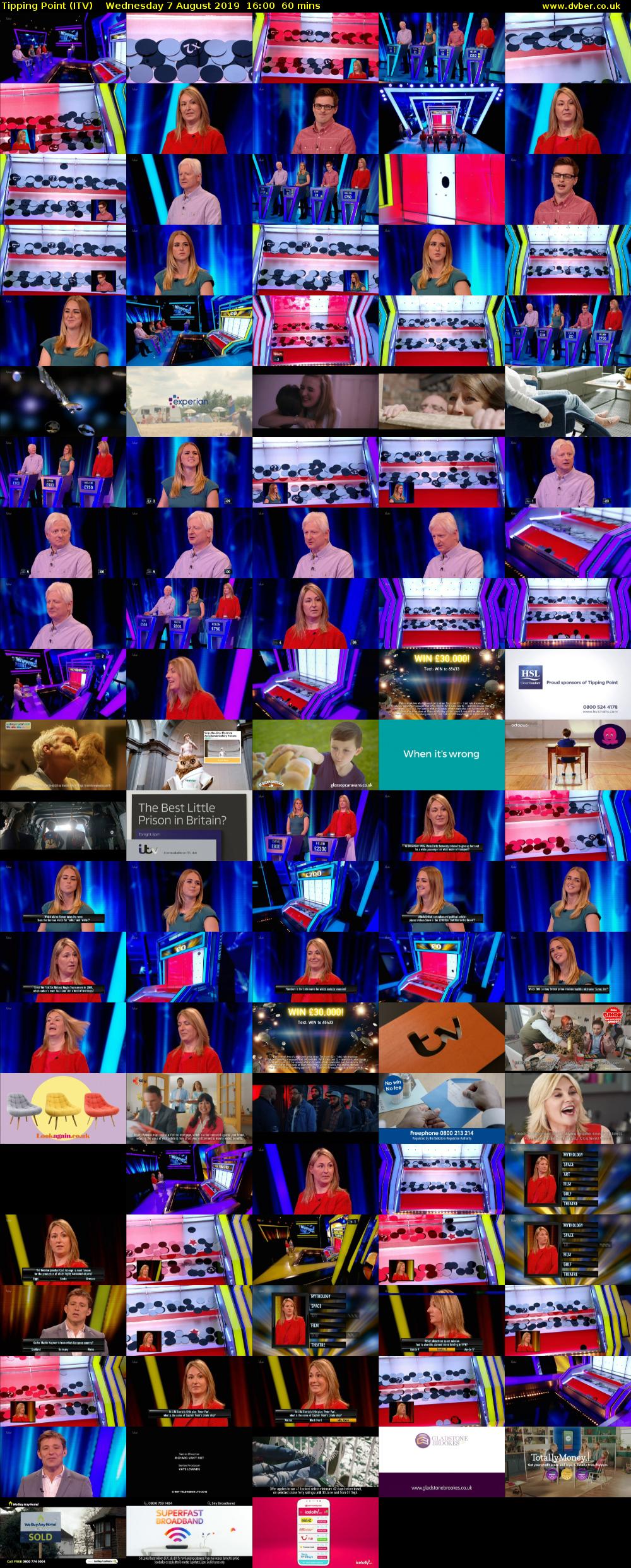 Tipping Point (ITV) Wednesday 7 August 2019 16:00 - 17:00