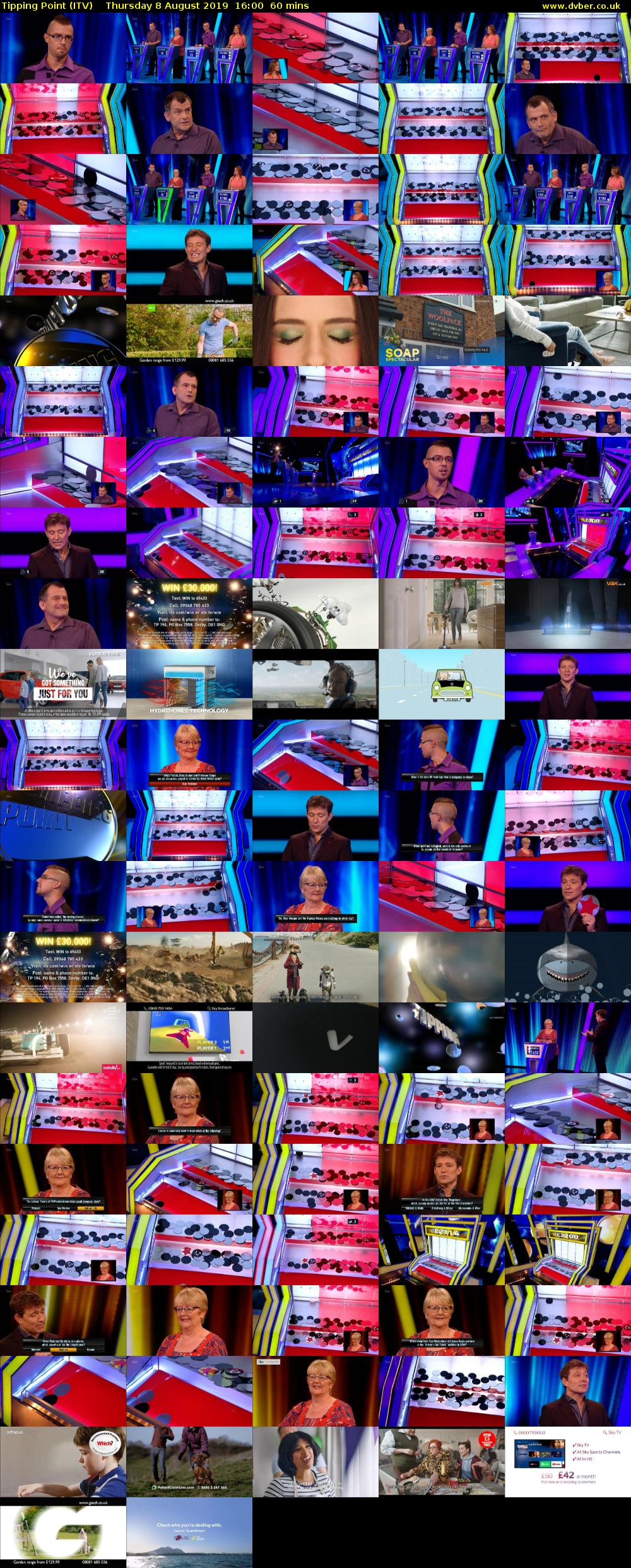 Tipping Point (ITV) Thursday 8 August 2019 16:00 - 17:00