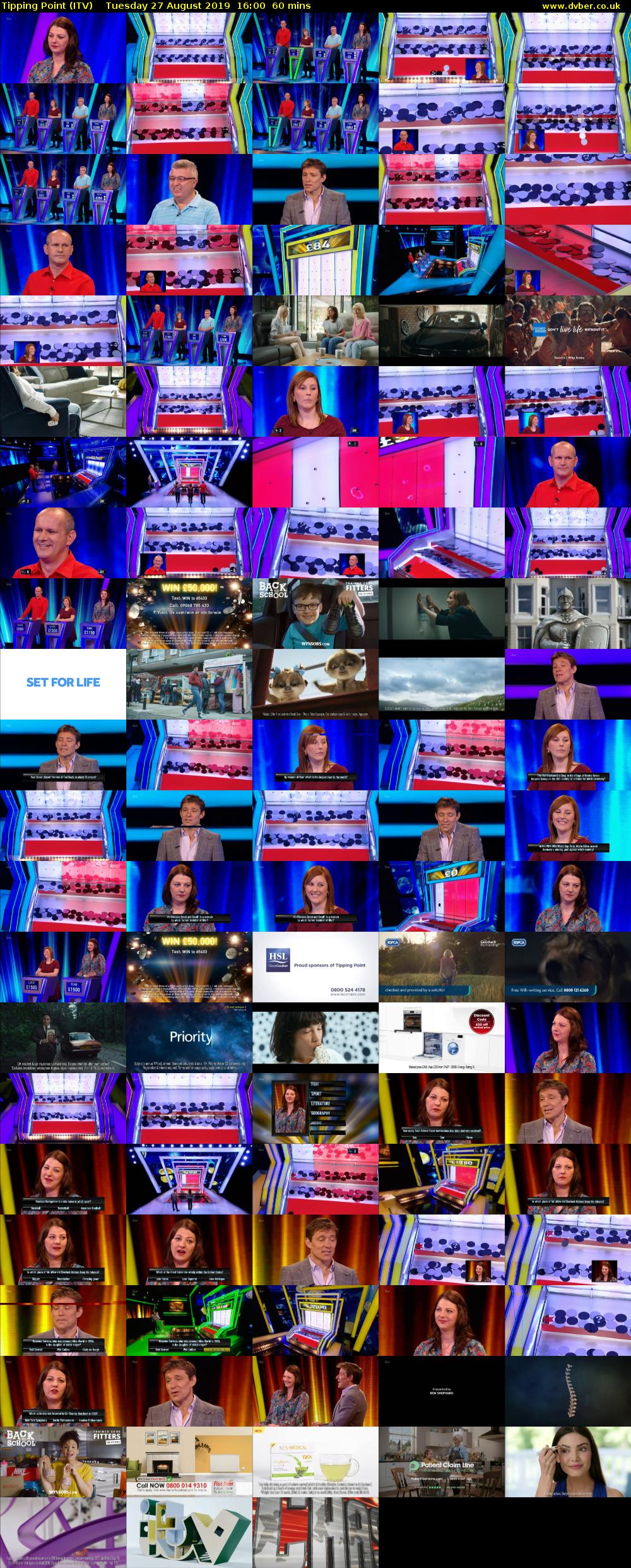 Tipping Point (ITV) Tuesday 27 August 2019 16:00 - 17:00